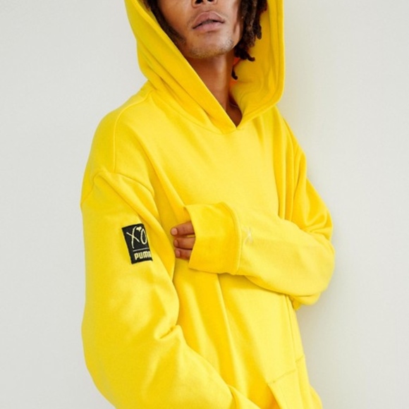 Puma XO The Weeknd Oversized Pullover in Yellow - Picture 2 of 3